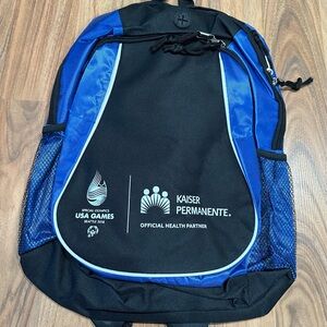 Black and Blue Backpack